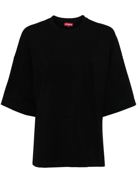 STAUD straight hem T-shirt - Black - zdjęcie produktu nr 1