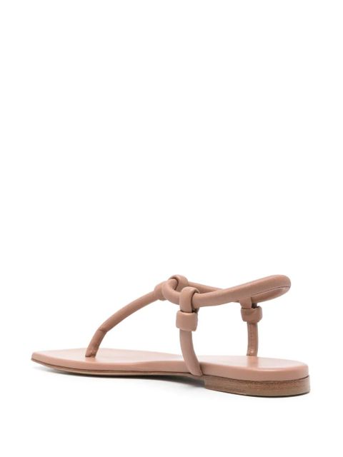 Gianvito Rossi leather flip-flops - Neutrals - zdjęcie produktu nr 2