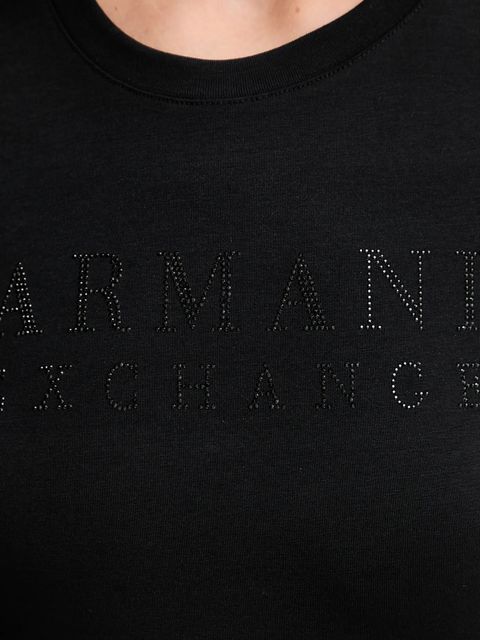 Armani Exchange t-shirt damski kolor czarny XW001349 AF17173