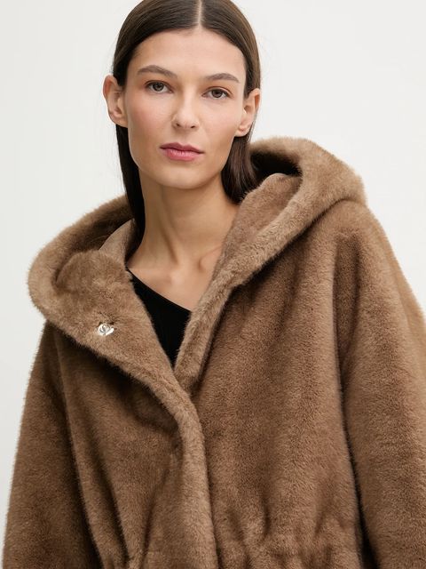 Answear.LAB płaszcz kolor beżowy