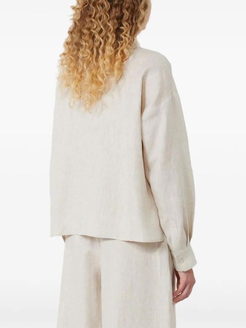 Weekend Max Mara pocket-detail linen shirt - Neutrals