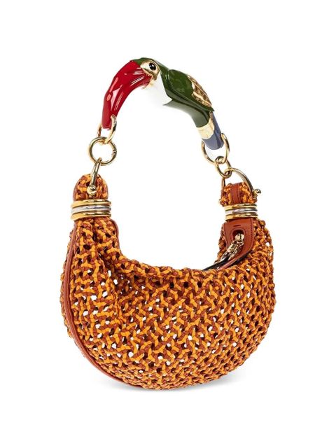 Chloé woven leather tote bag - Orange