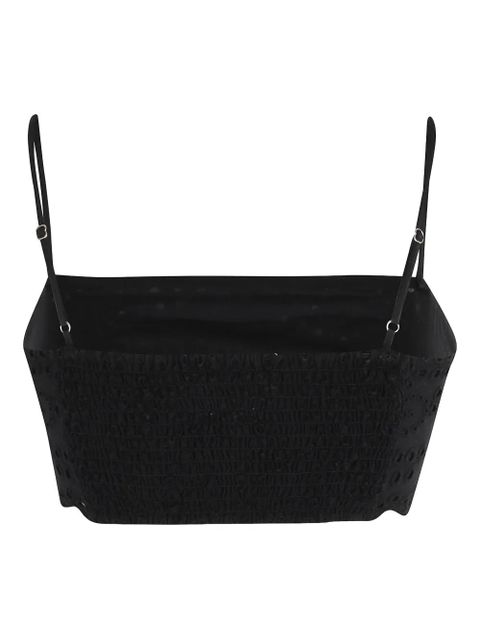 MC2 Saint Barth Florida broderie anglaise top - Black