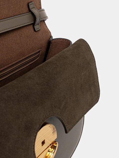 Furla torebka skórzana kolor zielony WB01355.BX0428.2810S