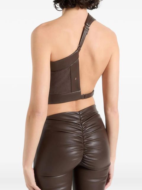 Manière De Voir asymmetric backless top - Brown