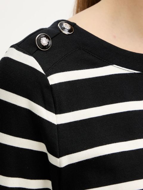 Morgan longsleeve bawełniany kolor czarny TBATO