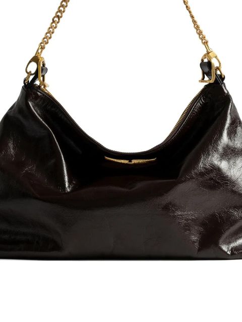 Zadig&Voltaire Jim chain-embellished shoulder bag - Brown