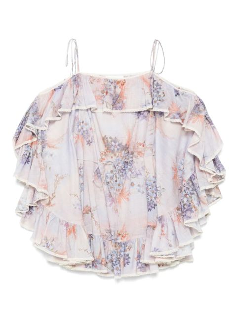 ZIMMERMANN cotton mini dress - Purple - zdjęcie produktu nr 1