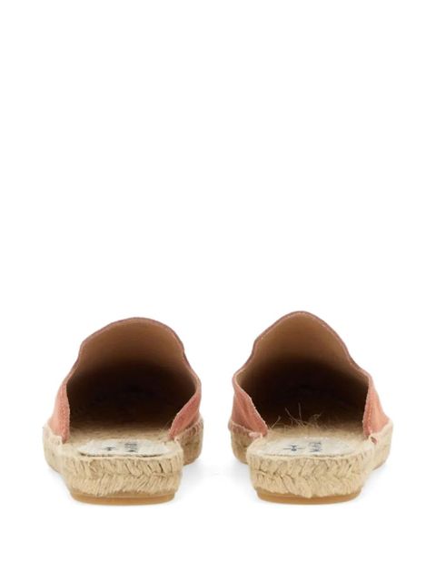 Manebi Hamptons slip-on mules - Pink