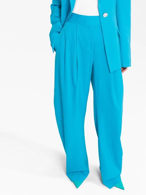 The Attico Gary virgin-wool trousers - Blue