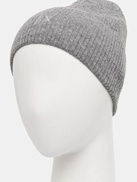 Armani Exchange czapka z dodatkiem wełny kolor szary XW001519 AF16181