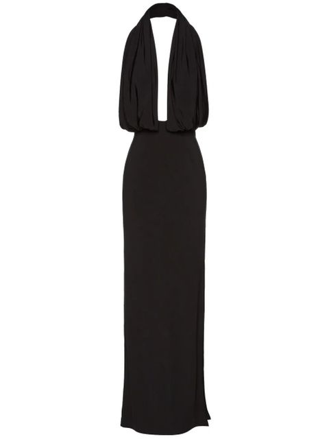 Magda Butrym draped-detail maxi dress - Black - zdjęcie produktu nr 1