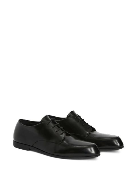 Jil Sander leather derby shoes - Black