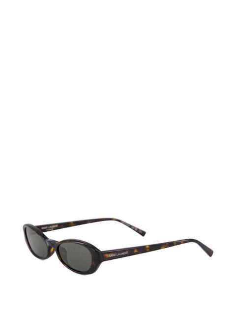 Saint Laurent oval-frame sunglasses - Brown