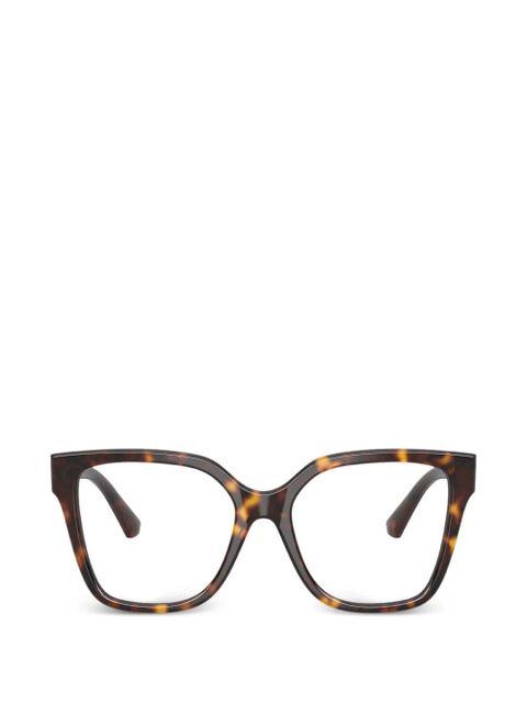 Burberry Eyewear geometric-frame glasses - Brown - zdjęcie produktu nr 1