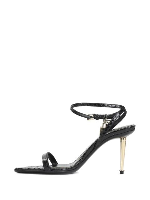 TOM FORD padlock-detail heeled sandals - Black