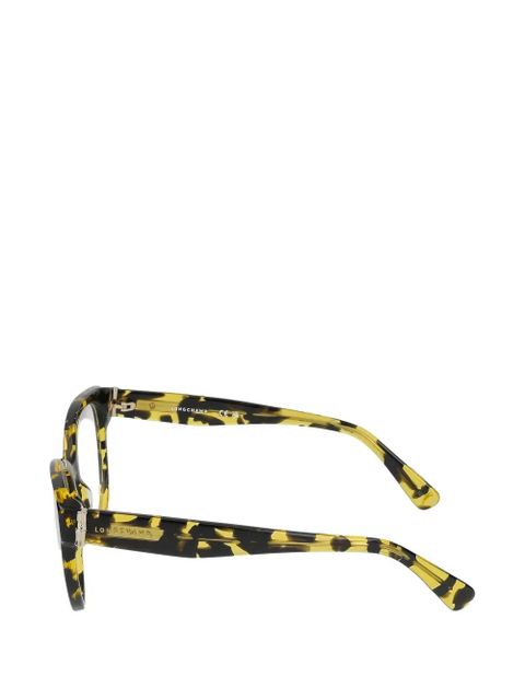 Longchamp browline-frame glasses - Yellow