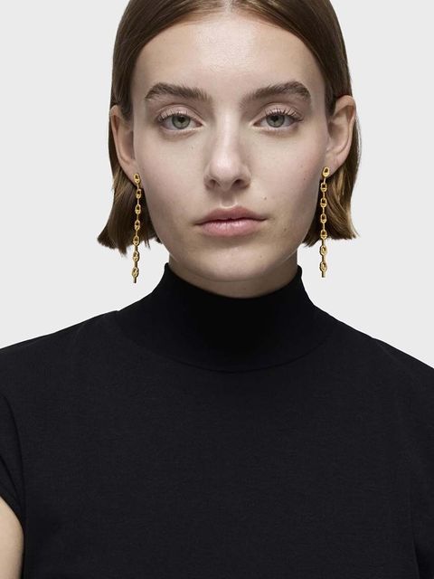 Tous kolczyki ze srebra pokrytego złotem Manifesto 1004223200