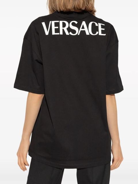 Versace Barocco-print cotton T-shirt - Black