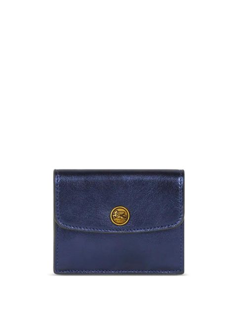 ETRO laminated leather cardholder - Blue - zdjęcie produktu nr 1