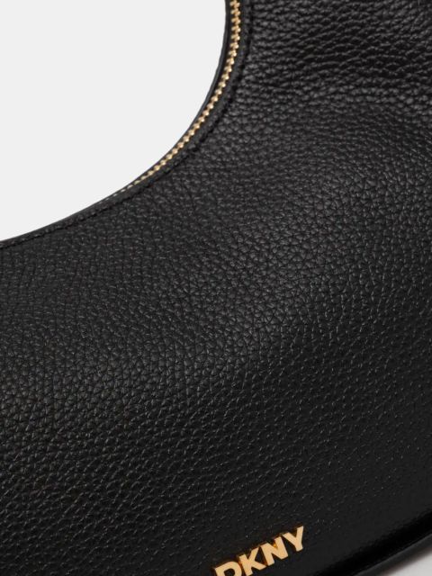 Dkny torebka skórzana kolor czarny R44CEI49