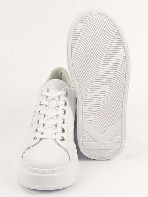 Karl Lagerfeld sneakersy skórzane ANAKAPRI damskie kolor biały KL63518A