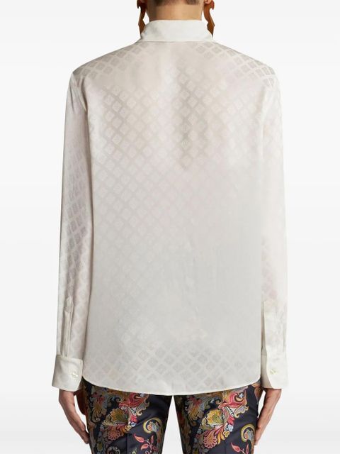 ETRO silk jacquard shirt - White