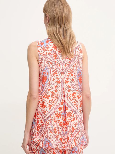 Marc Aurel koszula damska kolor pomarańczowy relaxed z kołnierzykiem klasycznym 6336-1003-24791 - zdjęcie produktu nr 2