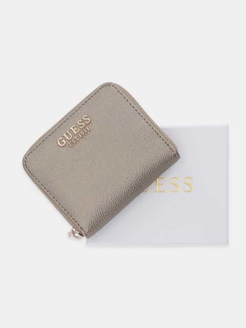 Guess portfel LAUREL damski kolor złoty SWBG74 59137