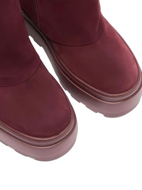 Casadei Double Face suede boots - Red