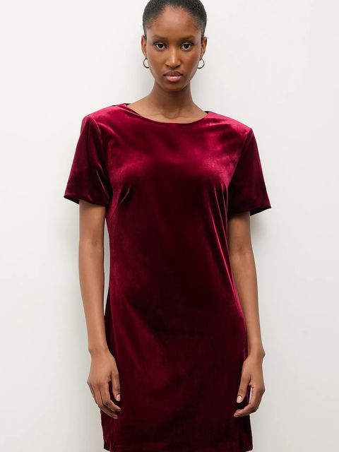 Answear.LAB sukienka kolor bordowy mini dopasowana