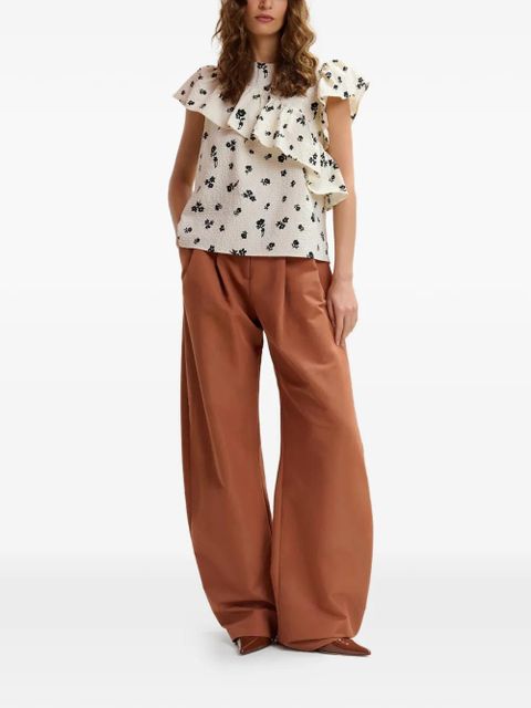 Essentiel Antwerp floral ruffled blouse - Neutrals - zdjęcie produktu nr 2