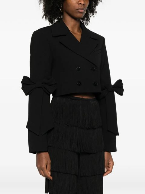 GANNI double-breasted jacket - Black