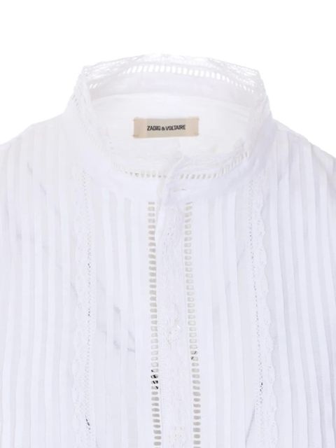 Zadig&Voltaire Timz lace-trim shirt - White