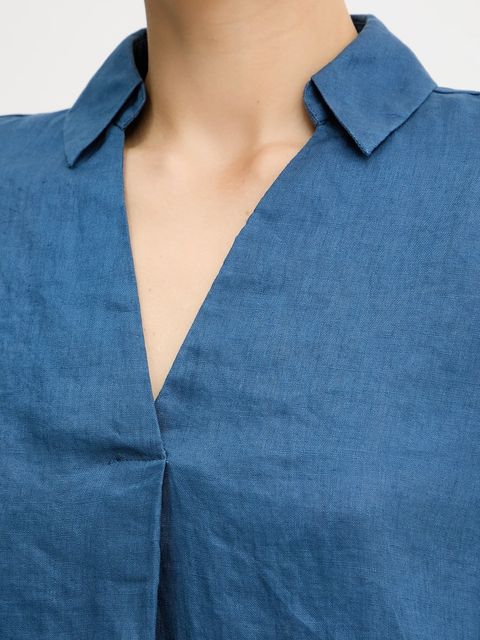 United Colors of Benetton bluzka lniana