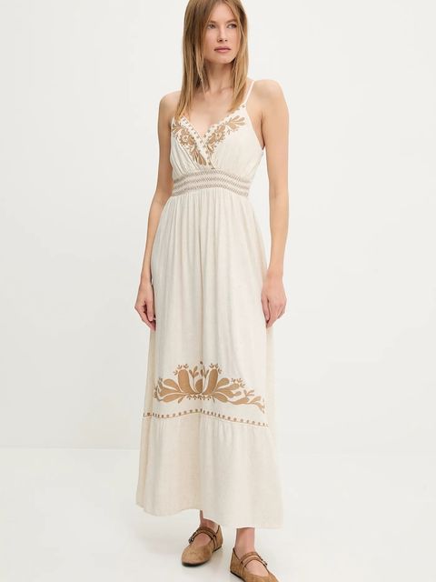 Answear.LAB sukienka z lnem - zdjęcie produktu nr 1