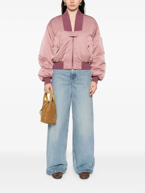 Chloé zip-up cropped bomber jacket - Pink - zdjęcie produktu nr 2