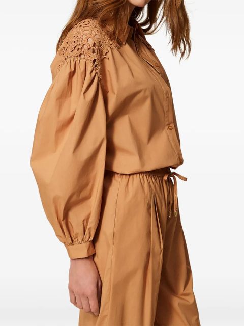 TWINSET balloon-sleeve shirt - Neutrals