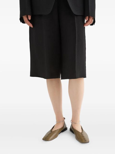 Jil Sander leather ballet flats - Brown