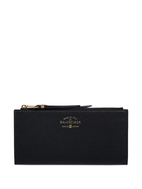 Balenciaga logo-print zipped wallet - Black - zdjęcie produktu nr 1