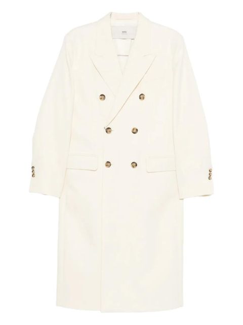 AMI Paris double-breasted coat - Neutrals