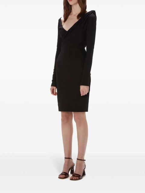 JW Anderson V-neck midi dress - Black - zdjęcie produktu nr 2