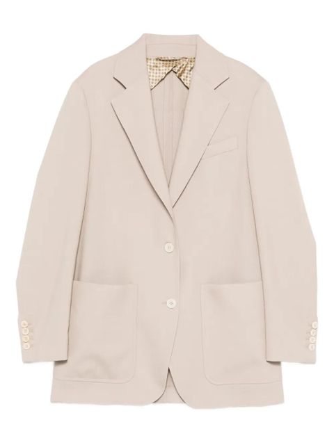 Max Mara patch-pockets buttoned blazer - Neutrals - zdjęcie produktu nr 1