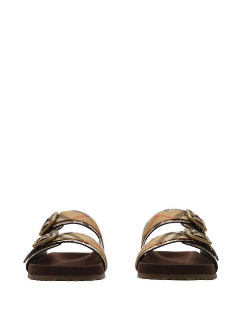 Burberry python-print leather Urchin sandals​ - Neutrals - zdjęcie produktu nr 2