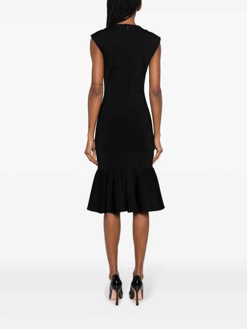 Givenchy crystal-embellished peplum-hem dress - Black