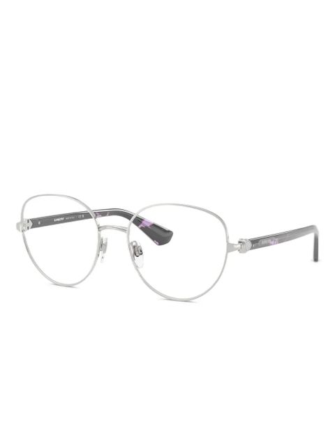 Burberry Eyewear oval-frame glasses - Silver - zdjęcie produktu nr 2