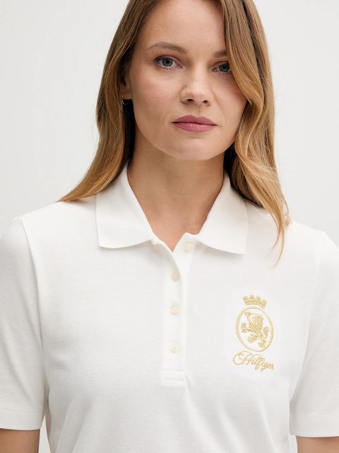 Tommy Hilfiger polo damski kolor biały WW0WW47315 - zdjęcie produktu nr 2