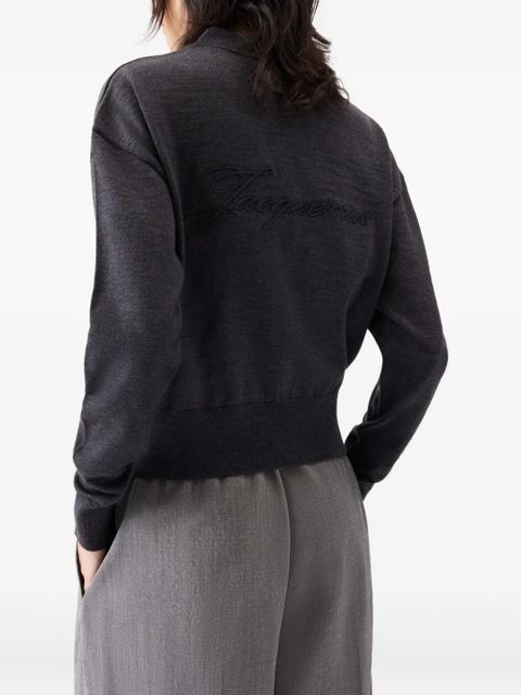 Jacquemus V-neck wool cardigan - Grey