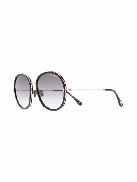 TOM FORD Eyewear FT0946 round sunglasses - Black - zdjęcie produktu nr 2