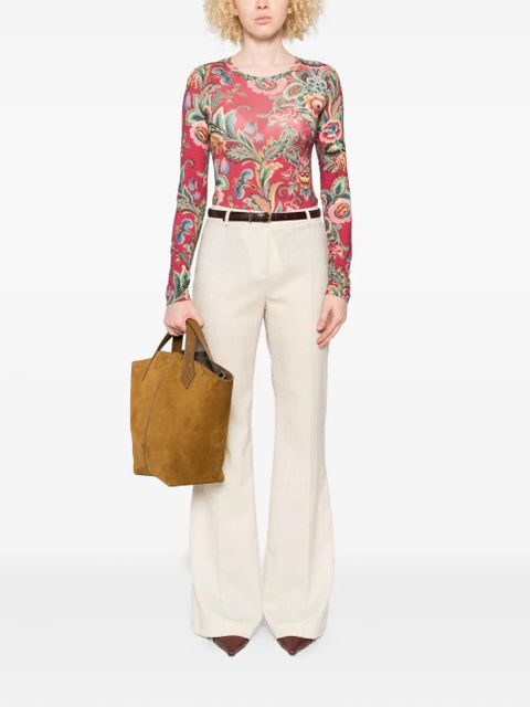 ETRO floral-print long-sleeve top - Red - zdjęcie produktu nr 2